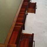 English mahogany leather desk