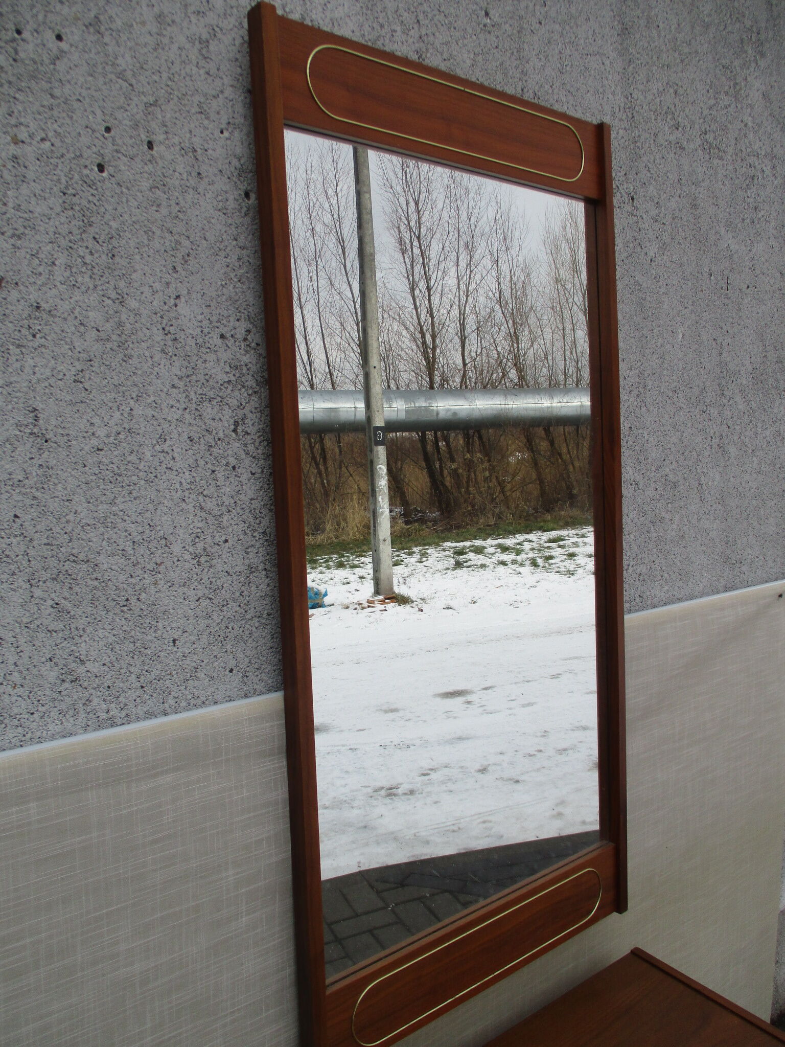 Mirror and console, sweden, 1960s