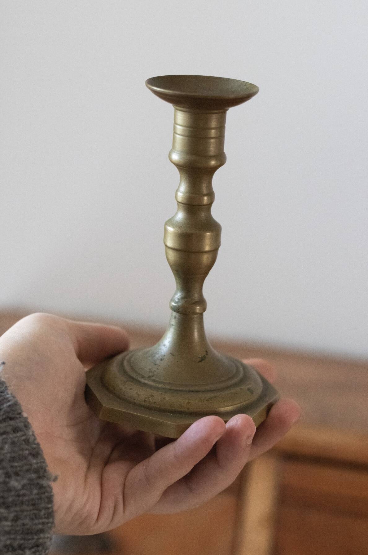 Pair of vintage brass candlesticks