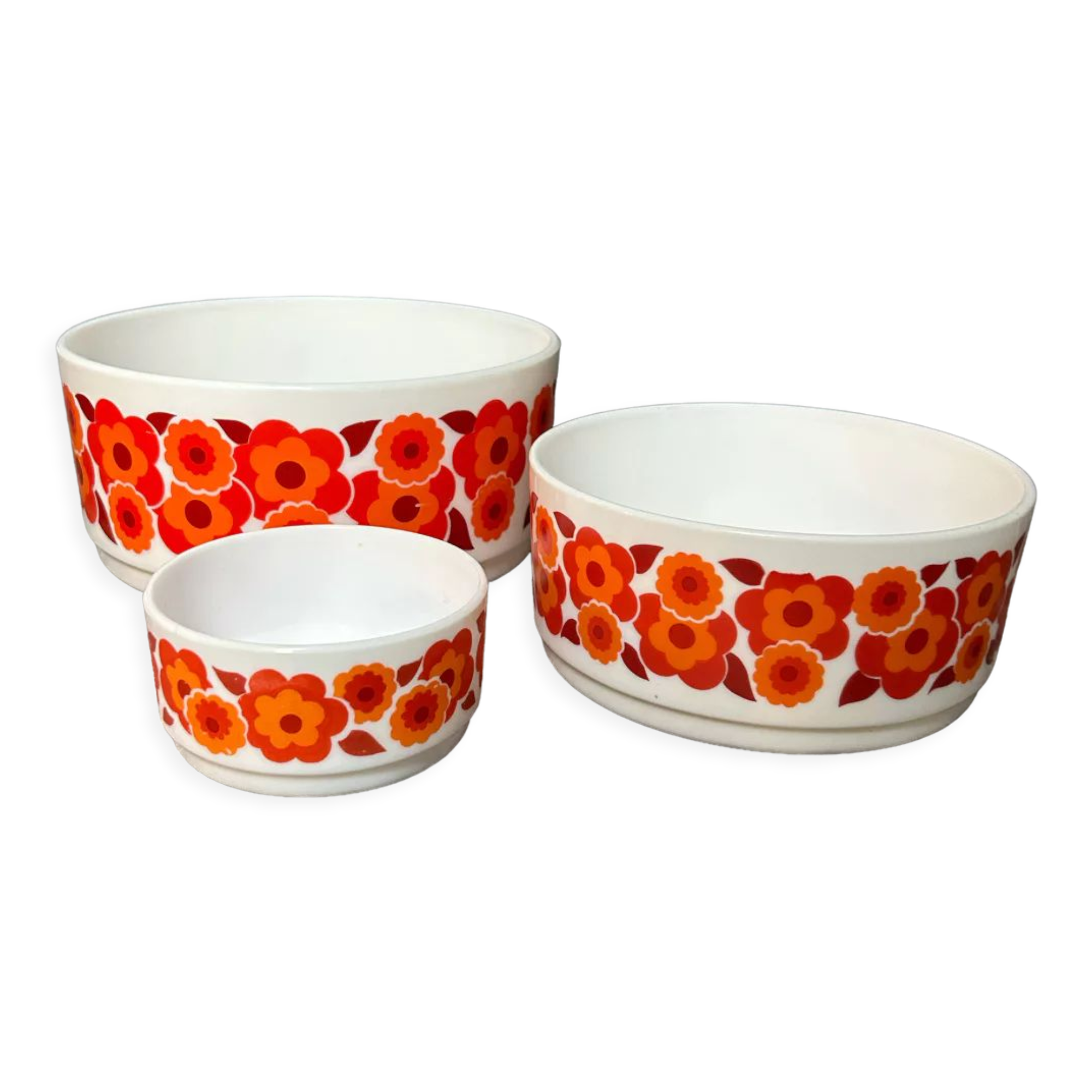 Vintage lotus arcopal salad bowl