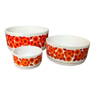 Vintage lotus arcopal salad bowl