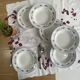 6 deep plates Creil and Montereau model Toledo in antique earthenware