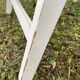 6 fauteuils de jardin bois vintage pliant