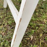 6 fauteuils de jardin bois vintage pliant