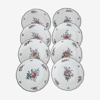Série d'assiettes à dessert - Villeroy et Boch - porcelaine vintage - 1950