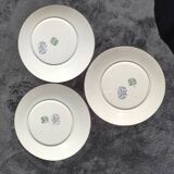 1 batch of 3 flat plates BOCH FRERES REF: SORBIER KFK in perfect condition 1800/1900