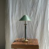 Vintage green and gold table lamp H60 D30