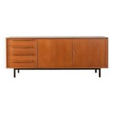 Enfilade en placage de teck par WK Möbel, années 1960