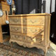 Raw oak chest of drawers in Louis XV style – 3 drawers