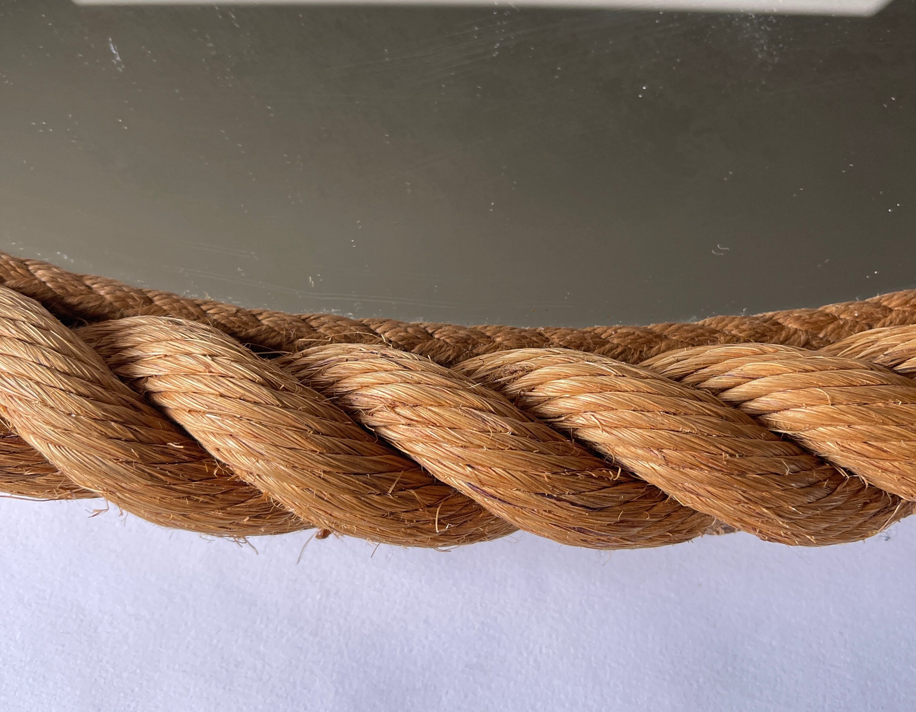 Vintage rope mirror