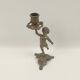 Brass children's candle holder 23cm