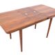 Dining table with four chairs, first half of the 20th century. After renovation.