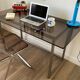 Metal and glass design desk