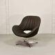 Rohé Chocolate Brown Leatherette Vintage Design Lounge Chair, 1960s