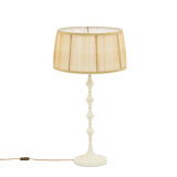 White resin lamp and golden brass, 1970s