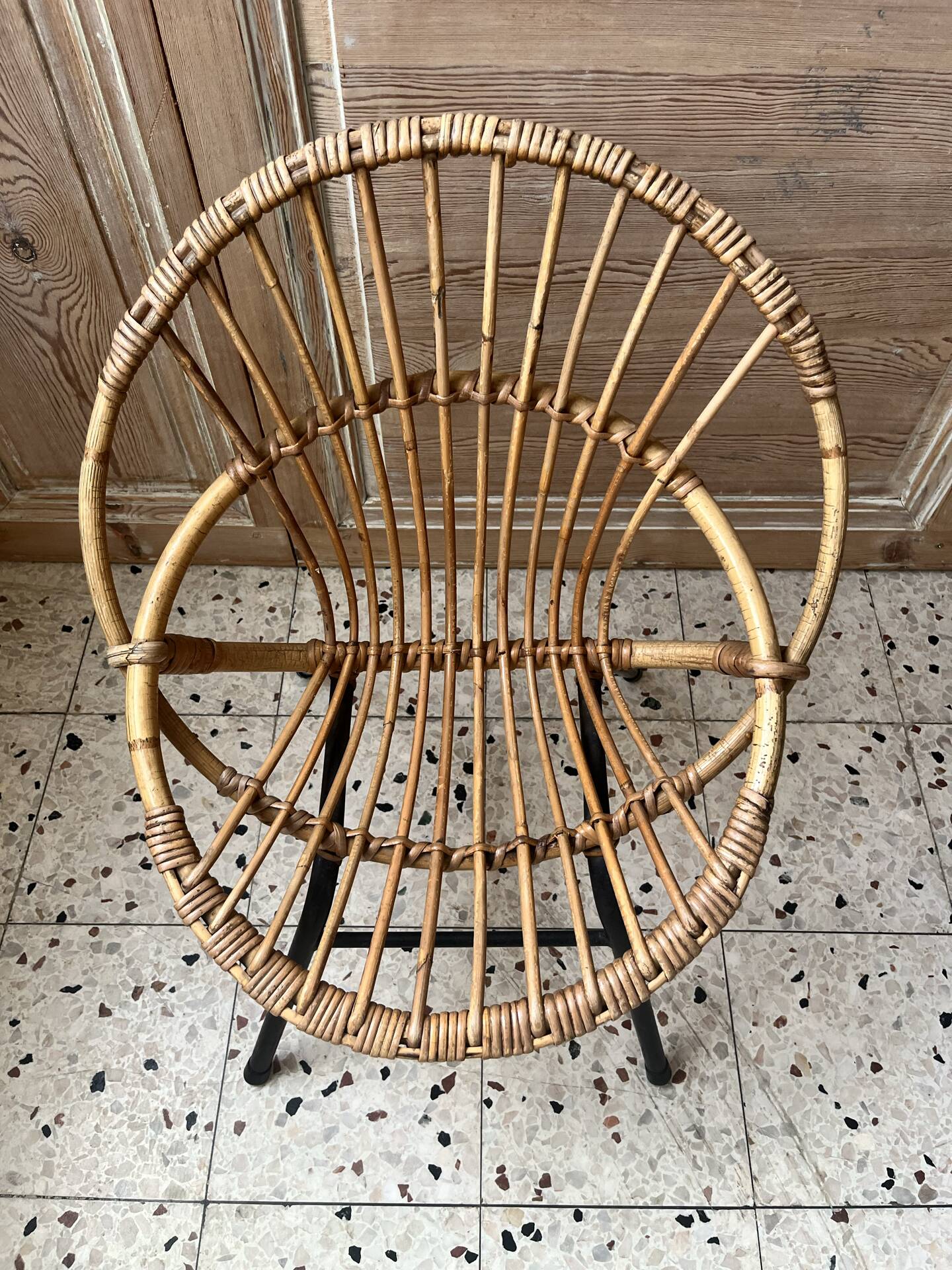 Child's rattan armchair