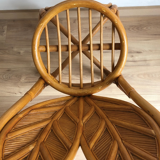 Leaf-shaped rattan chair