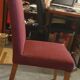 Lot 4 chaises bo concept velours rouge