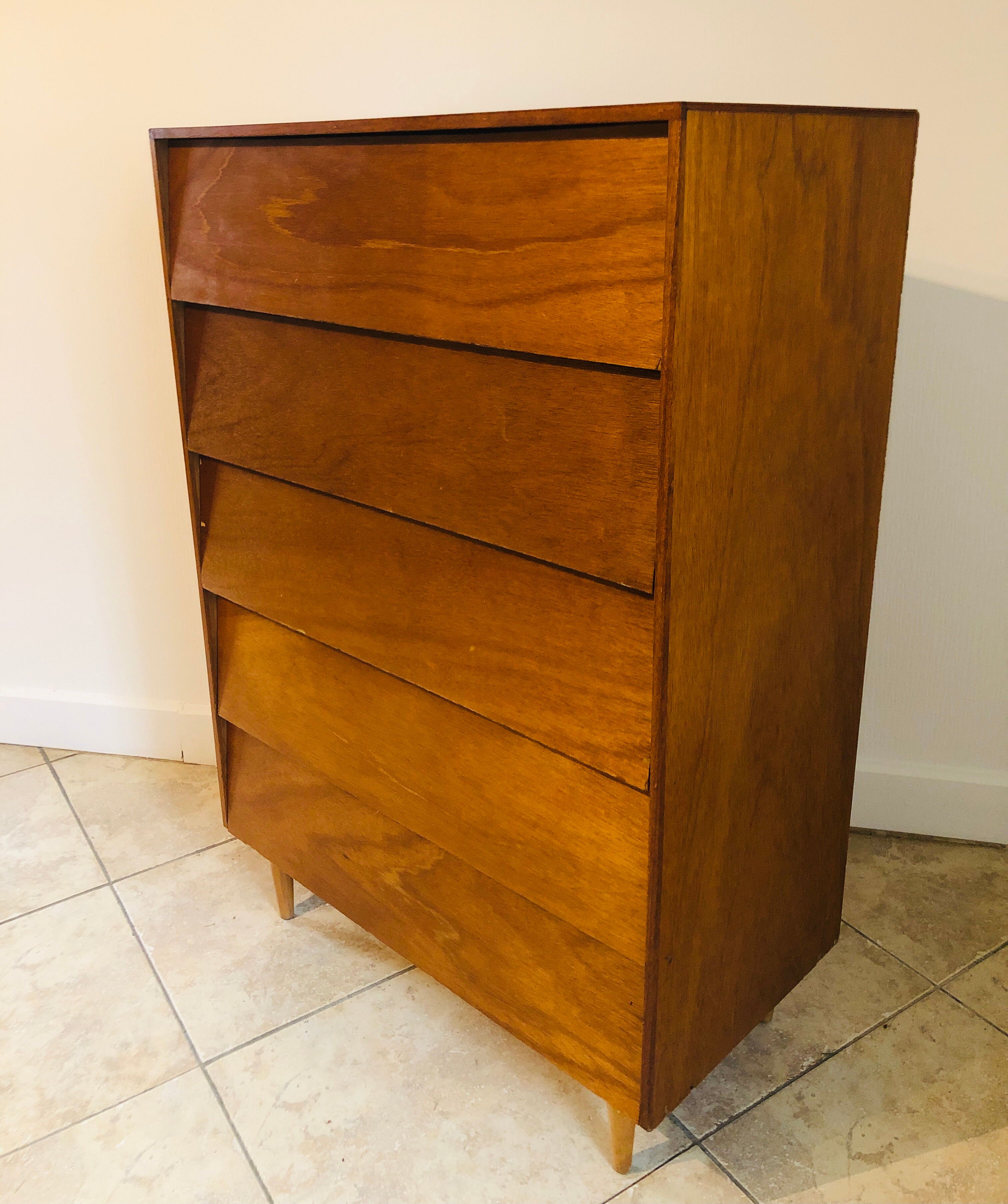 Vintage 5-drawer dresser by BC Furniture 60s