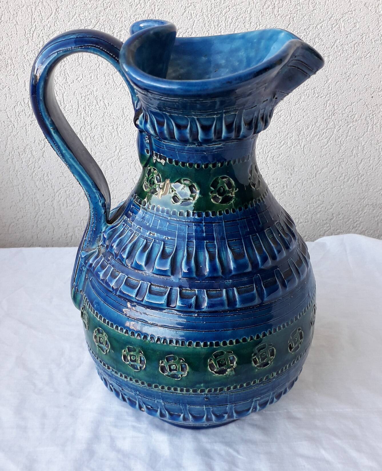 Ceramic jug by Aldo Londi