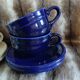 6 antique Émile Henry cups
