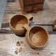 Lot 2 ovoid sandstone cups