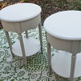Large round bedside tables