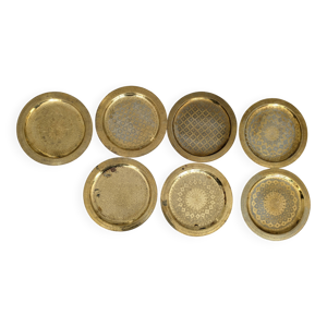 lot de 7 assiettes murales