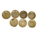 Set of 7 Vintage Brass Wall Plates