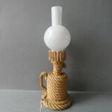 Rope and opaline lamp from the 60s