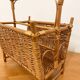 Rattan magazine rack - 60s/70s - Riviera spirit