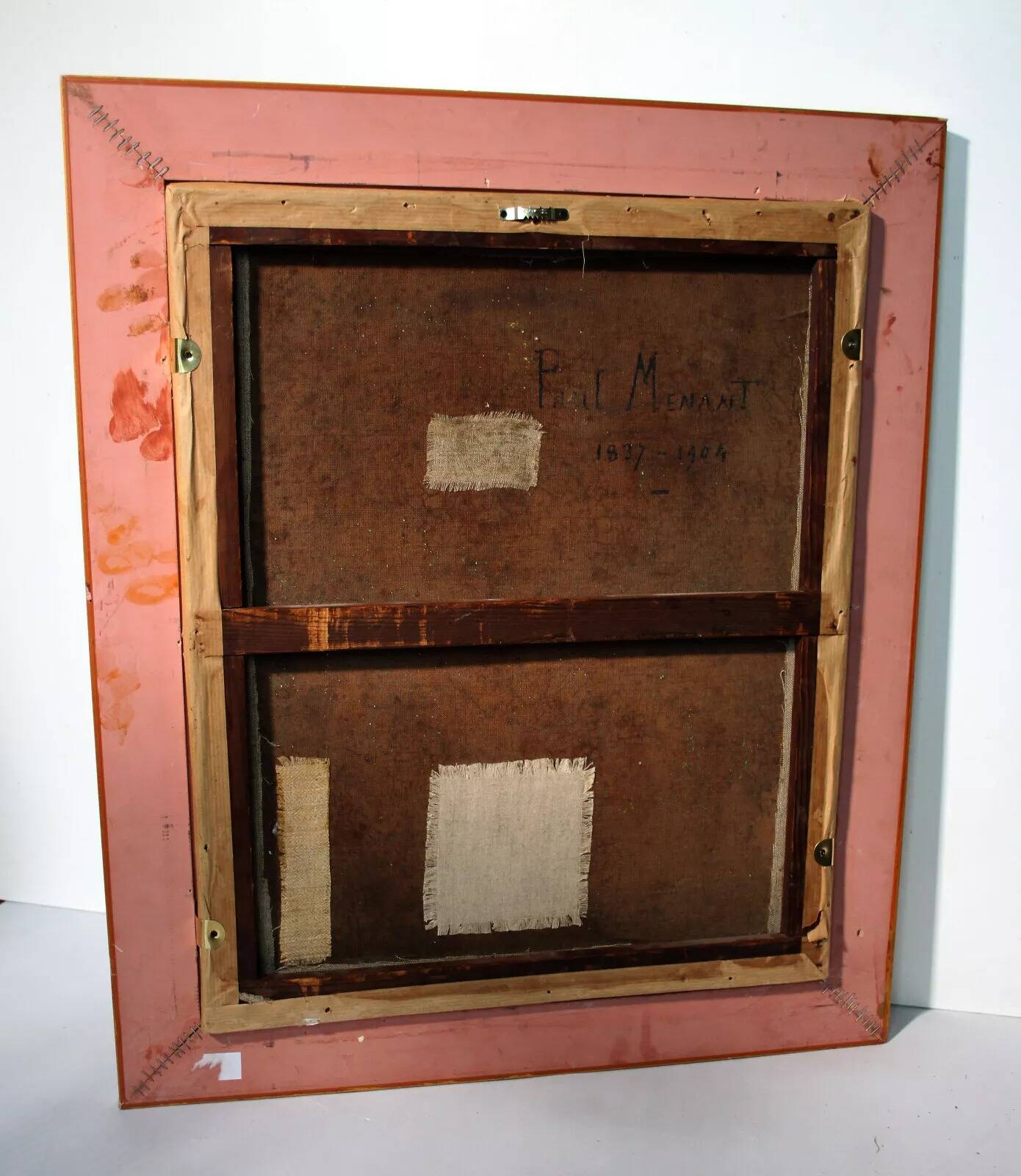 Vintage Portrait Painting of a Gentleman Man Oil on Canvas