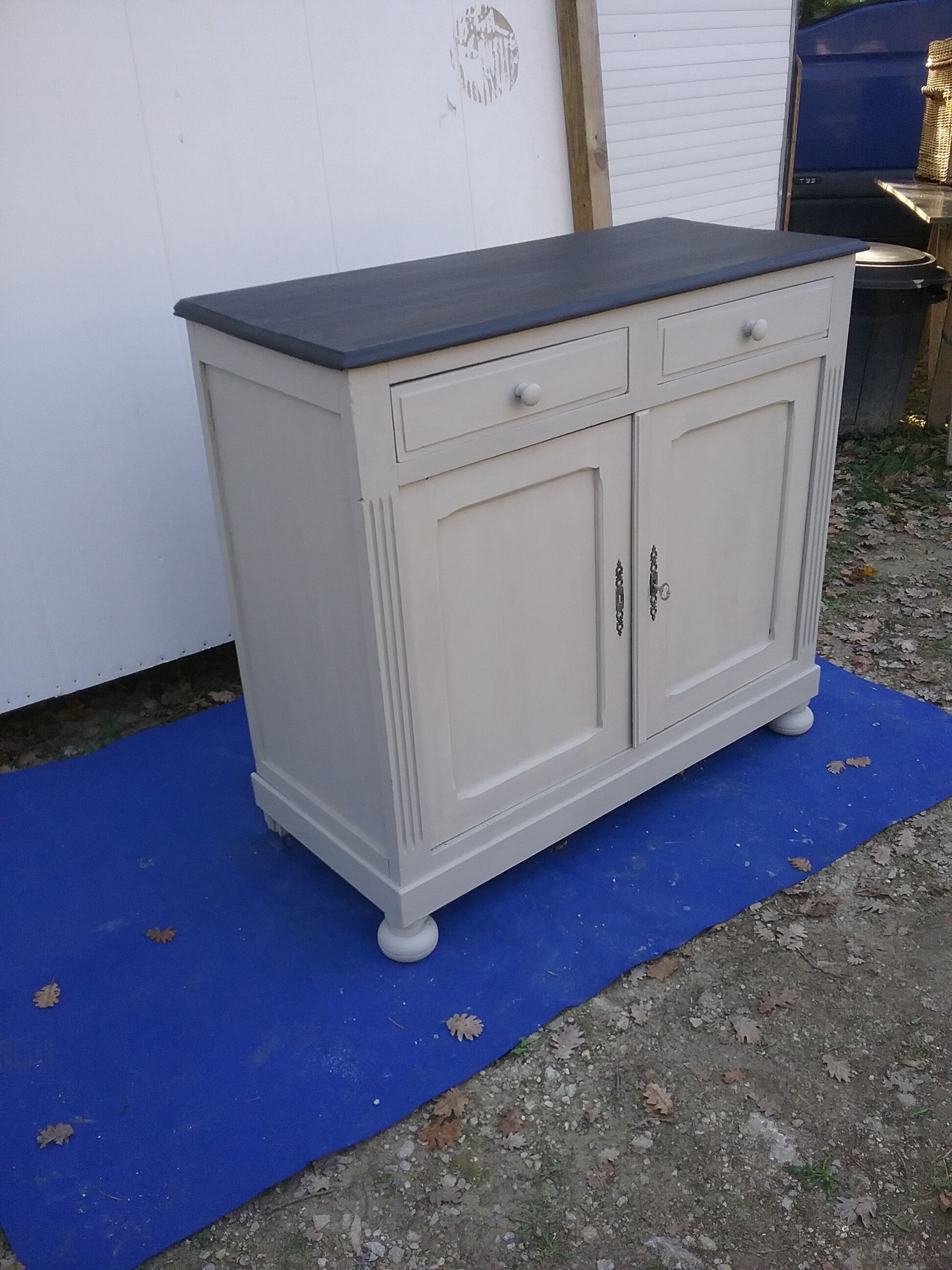 Vintage grey buffet