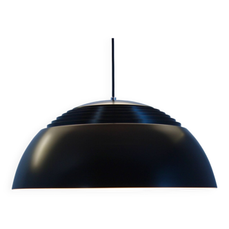Lampe à suspension AJ Royal noire par Arne Jacobsen pour Louis Poulsen, 1970