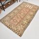 4x7 Cream & Brown Turkish Vintage Rug 120x211Cm SK 22198