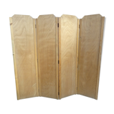 Paravent bois 4 vantaux années 50