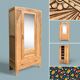 Parisian art deco cabinet in raw wood 1930