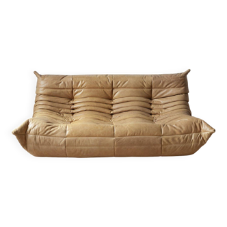 3-seater sofa and Togo pouf