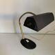 Vintage 1960s Aluminor banker lamp, black and gold, desk - 45cm