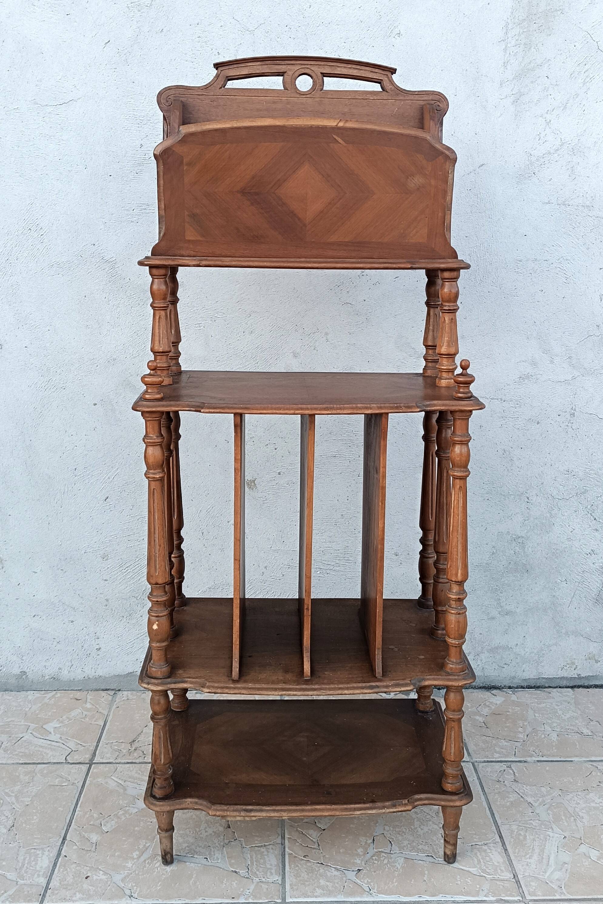 Walnut music cabinet