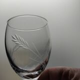 6 ears of wheat wine glasses