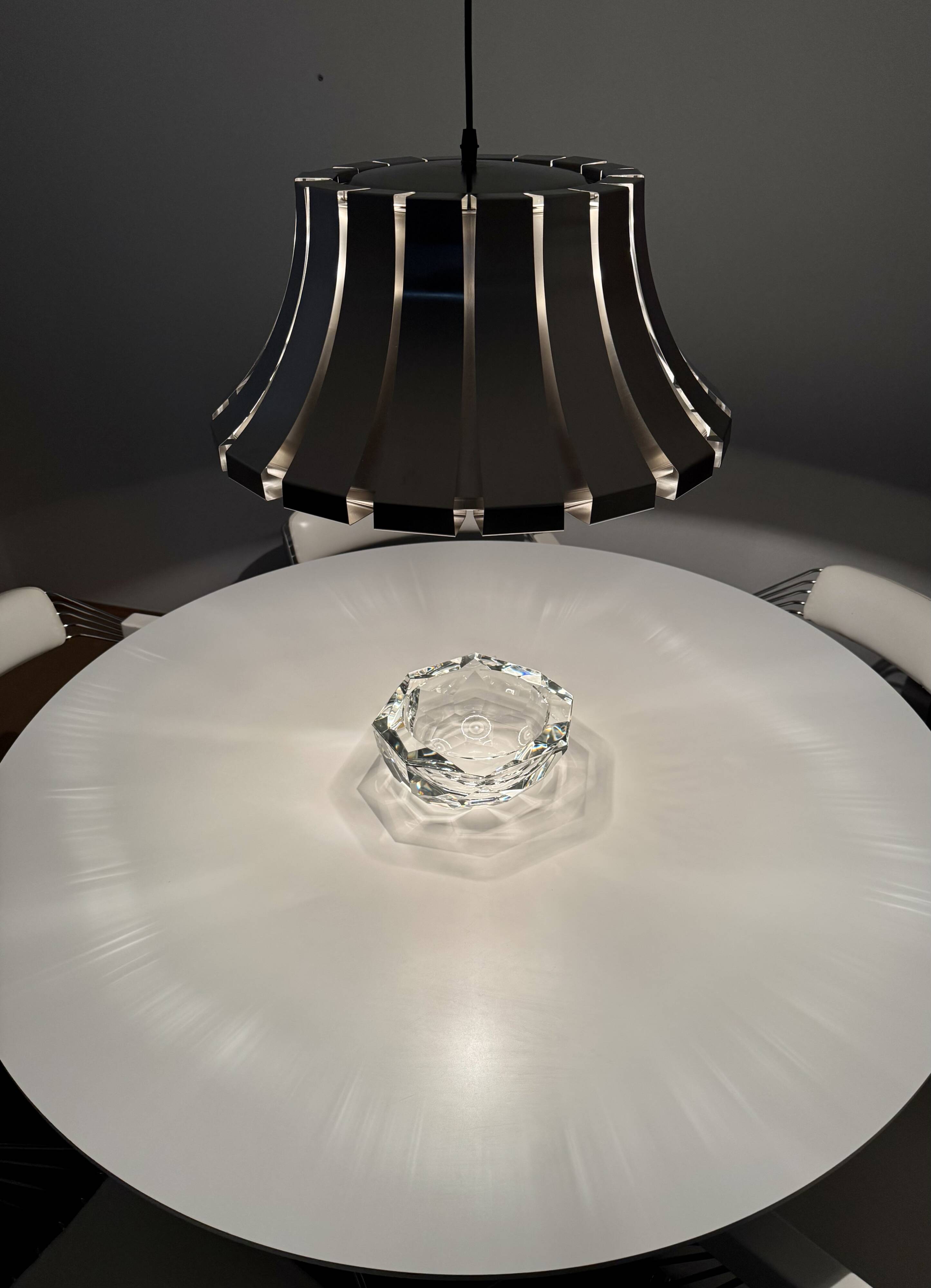 Metal Pendant Lamp by Elio Martinelli for Martinelli Luce