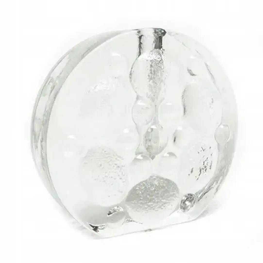 Mid-century modern vase, pressed glass, Huta Walter, Germany, 1970s