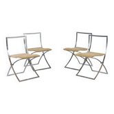 Luisa chairs in chrome steel