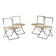 Luisa chairs in chrome steel