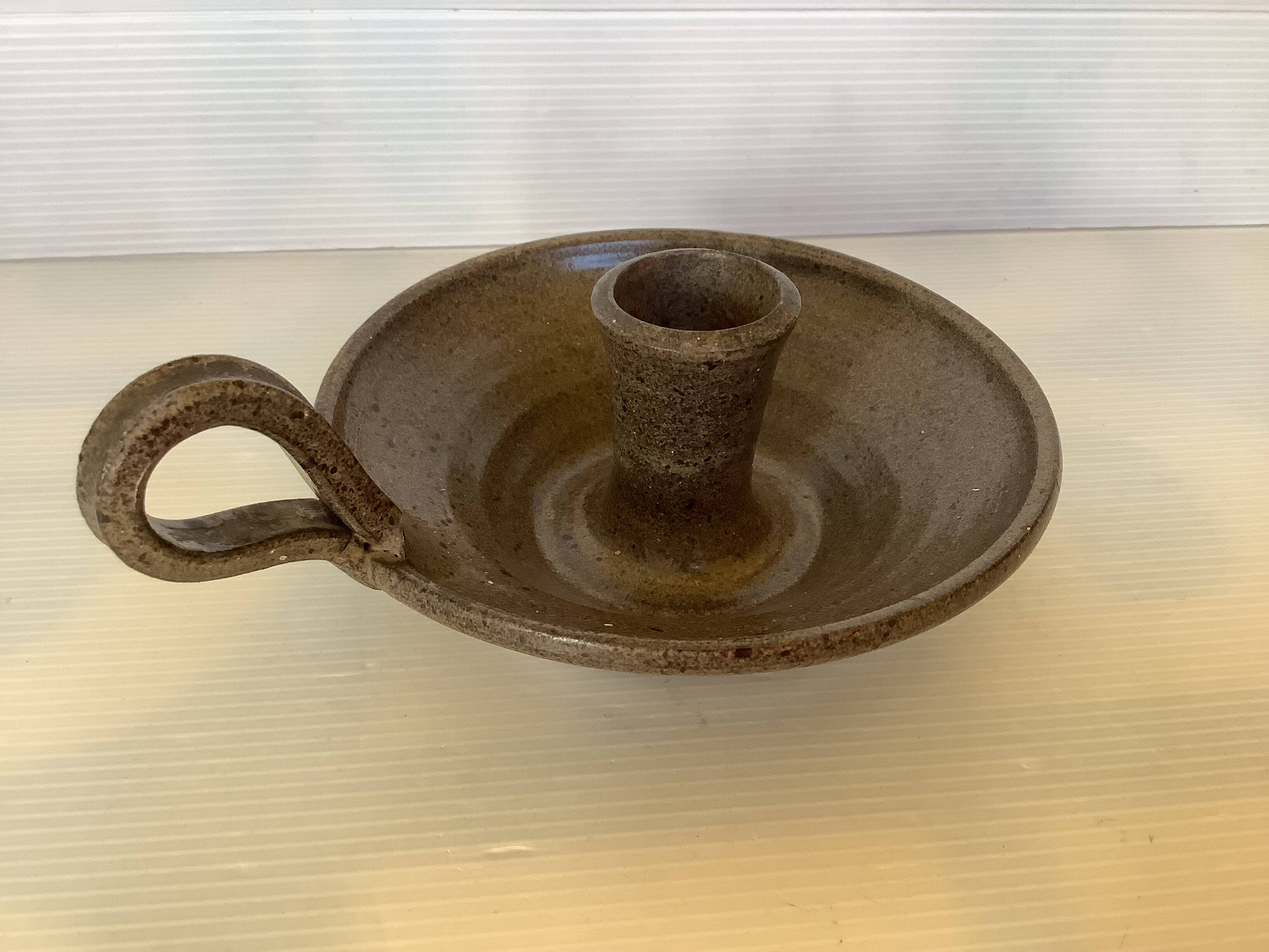Cellar rat candle holder ceramicist van gompel