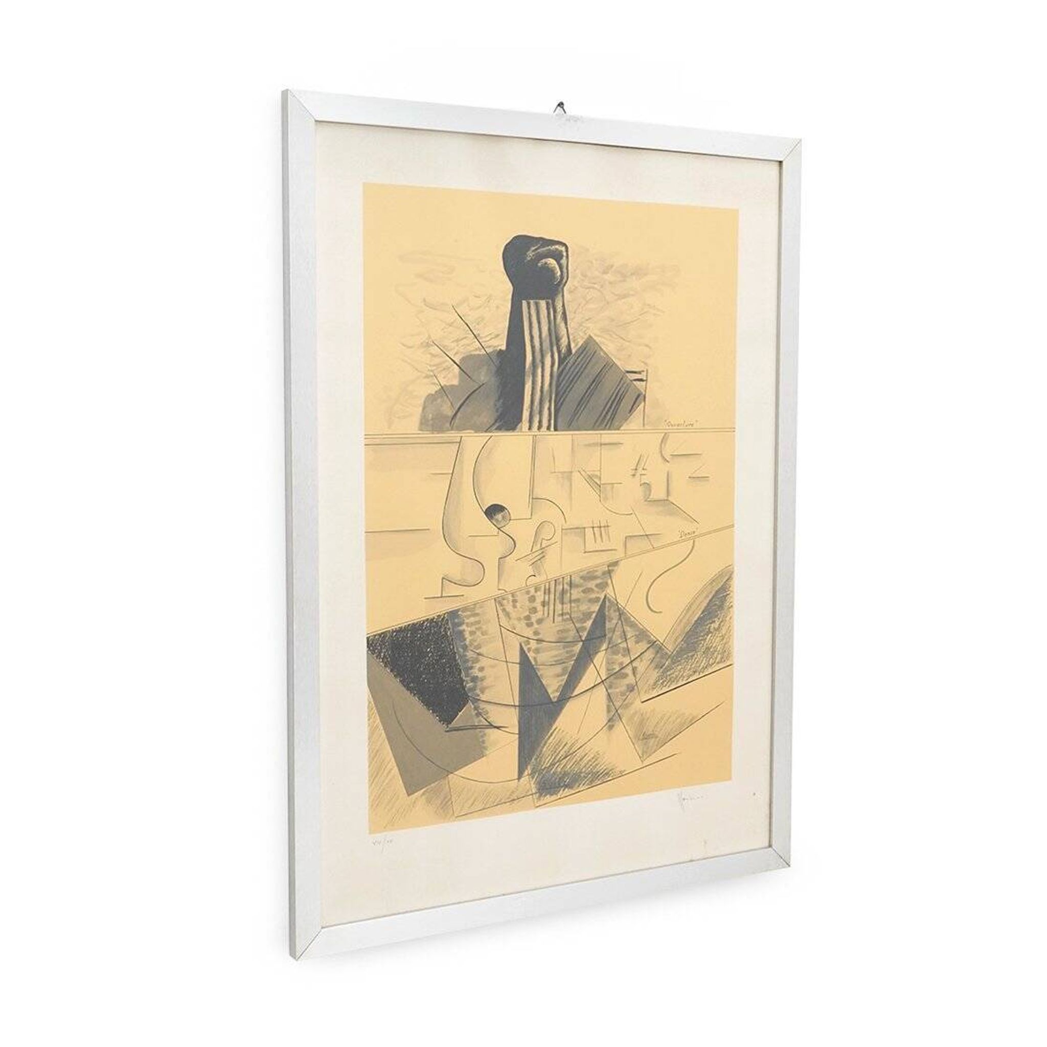 Aldo Mondino, Dance, colour lithograph on paper, 1970s
