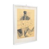 Aldo Mondino, Dance, colour lithograph on paper, 1970s