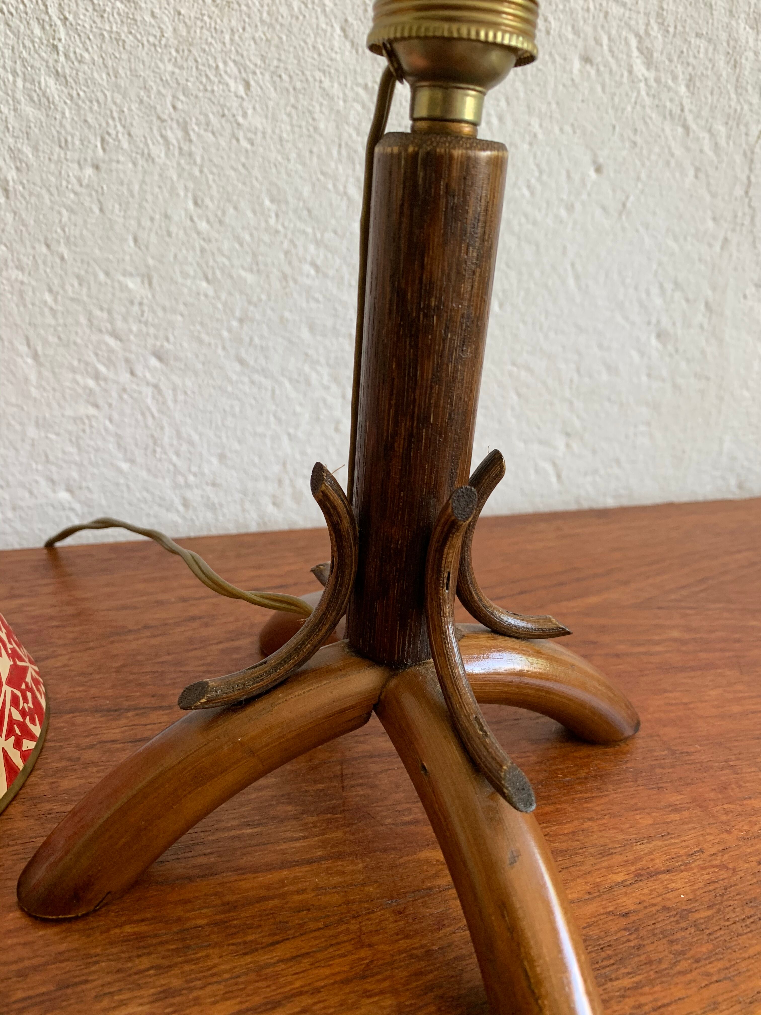 Vintage wooden lamp 50/60s