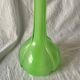 Vase soliflore vintage en verre soufflé vert - 43 cm